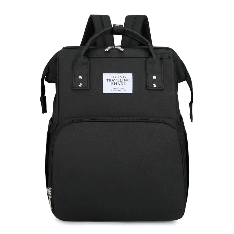 Large Capacity Foldable Crib Bag Portable Mummy Backpack Upgraded Version of Mummy Bag Multifunctional Outdoor Folding Mummy Bag
