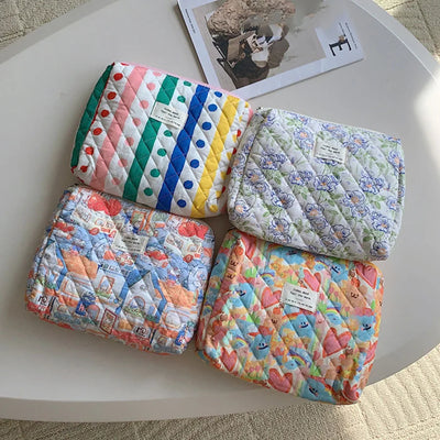 Baby Diaper Bag Cartoon Print Nappy Bag Zipper Handbag Carry Pack Travel Outdoor Diaper Storage Bag Multi Functional Storage Bag