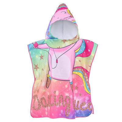 Children 0-5Year Cute Bath Towel Cartoon Animals Hooded Baby Beach Towel Soft Microfiber For Kids Toddlers Pool Poncho