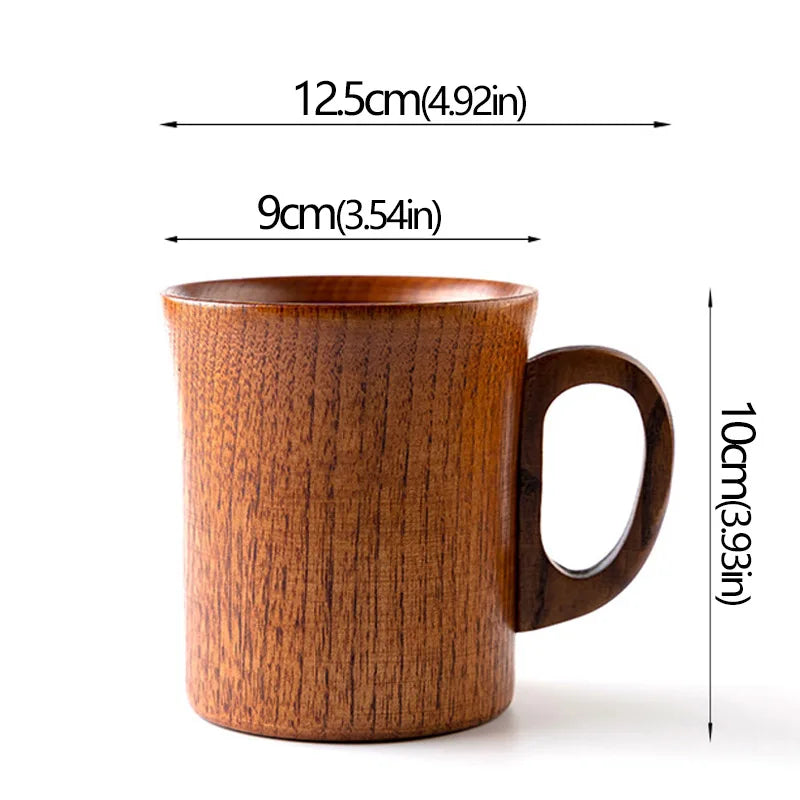 Wooden Cups Handmade Jujube Wood Handle Cups Handle Beer Coffee Milk Tea Mug Handmade Natural Kitchen Bar Drinkware Cup