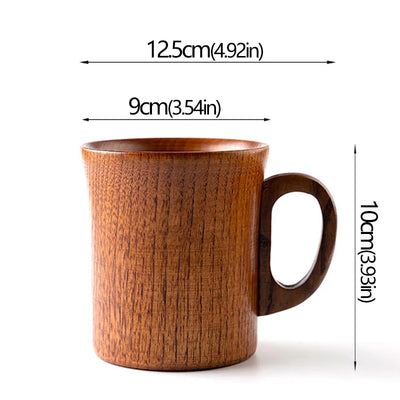 Wooden Cups Handmade Jujube Wood Handle Cups Handle Beer Coffee Milk Tea Mug Handmade Natural Kitchen Bar Drinkware Cup