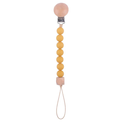 New Baby Products Made of Beech Wood Pacifier Clip To Soothe Silicone Bite Grind Teeth Angle Pacifier Chain Baby Toys Bebes