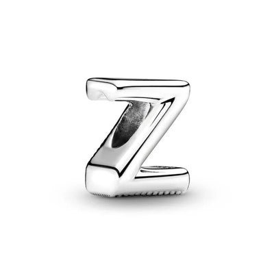 925 Silver Plate 26 English Letters Combined Freely Beads For Pandora DIY Charms Bracelet Keychain Jewelry Accessories Gifts