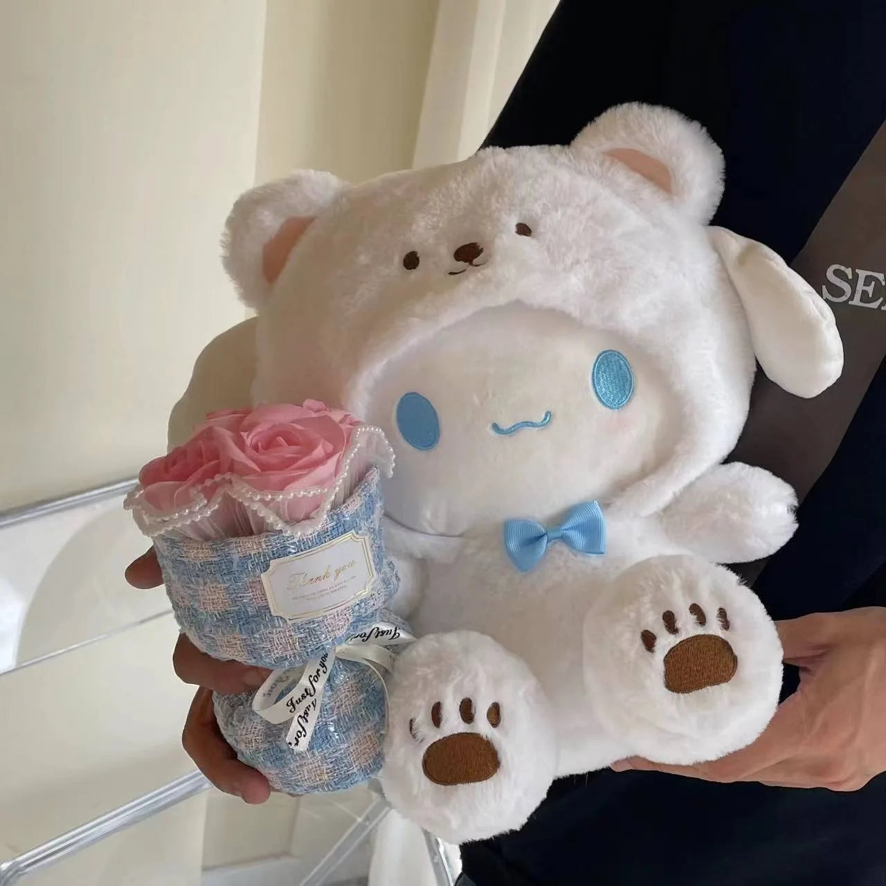 Sanrio 25Cm Anime Kuromid Toys Kawaii Mymelody Cinnamorol Plush Soft Stuffed Animals Doll Plushie Pillow Xmas Gift Decor