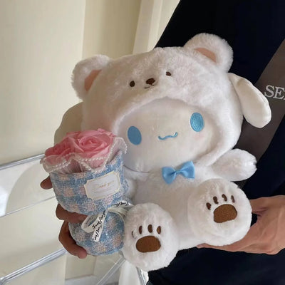 Sanrio 25Cm Anime Kuromid Toys Kawaii Mymelody Cinnamorol Plush Soft Stuffed Animals Doll Plushie Pillow Xmas Gift Decor