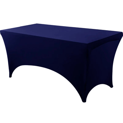 Spandex Rectangle Table Cloth Lycra, Washable and Wrinkle Resistant Table Cover Fitted for Event, Wedding Banquet Party