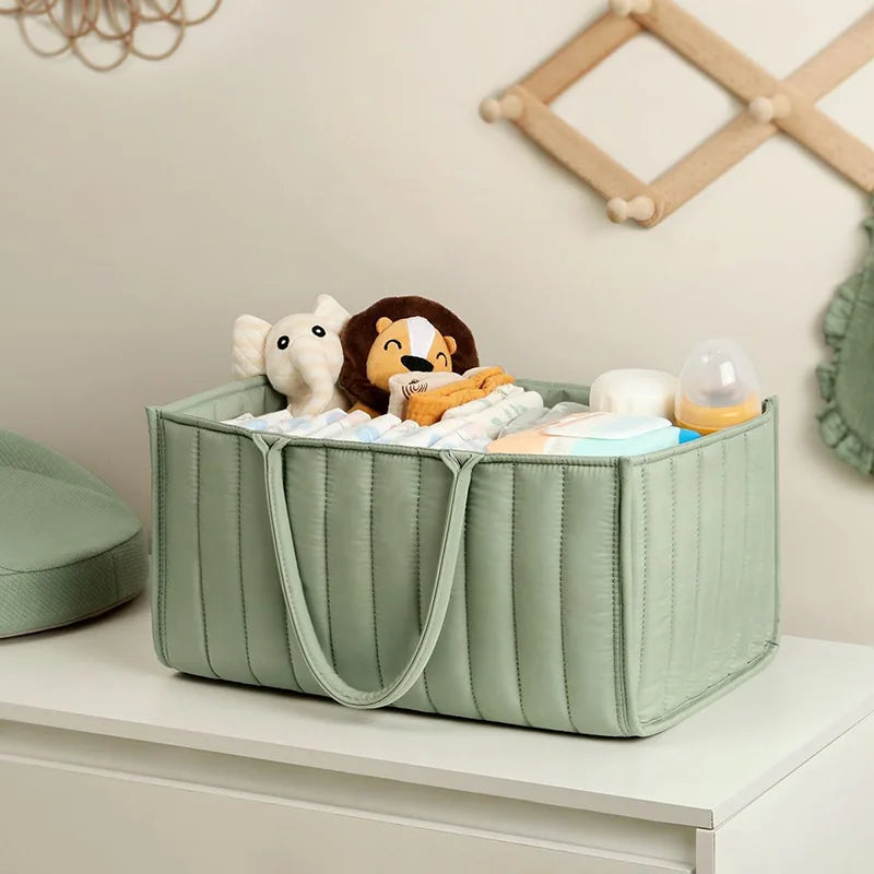 PANGDUBE Baby Diaper Organizer Bag Folding Portable Diaper Stackers & Caddies High Capacity Storage Bag for Baby Things