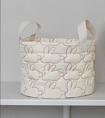 South Korea Ins Dirty Clothes Storage Basket Baby Diaper Storage Basket Home Quilted Children's Toys Clutter Sorting Basket