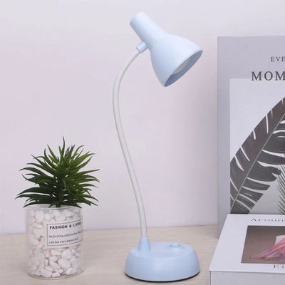 LED Eye Protection Book Night Light Adjustable Angle Mini Clip-On Study Desk Lamp AA Battery USB Plug-in for Bedroom Reading