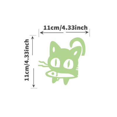 Cartoon Glow in the Dark Sticker Light Switch Sticker Luminous Wall Stickers Decal for Kids Room Decoration Home Decor Cat Fairy