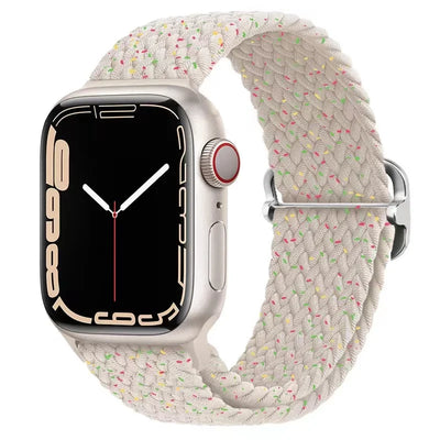 Braided Solo Loop For Apple watch band 45mm 44mm 40mm 49mm 38 41mm Elastic correa bracelet series 8 9 5 4 3 SE 6 7 Ultra 2 strap