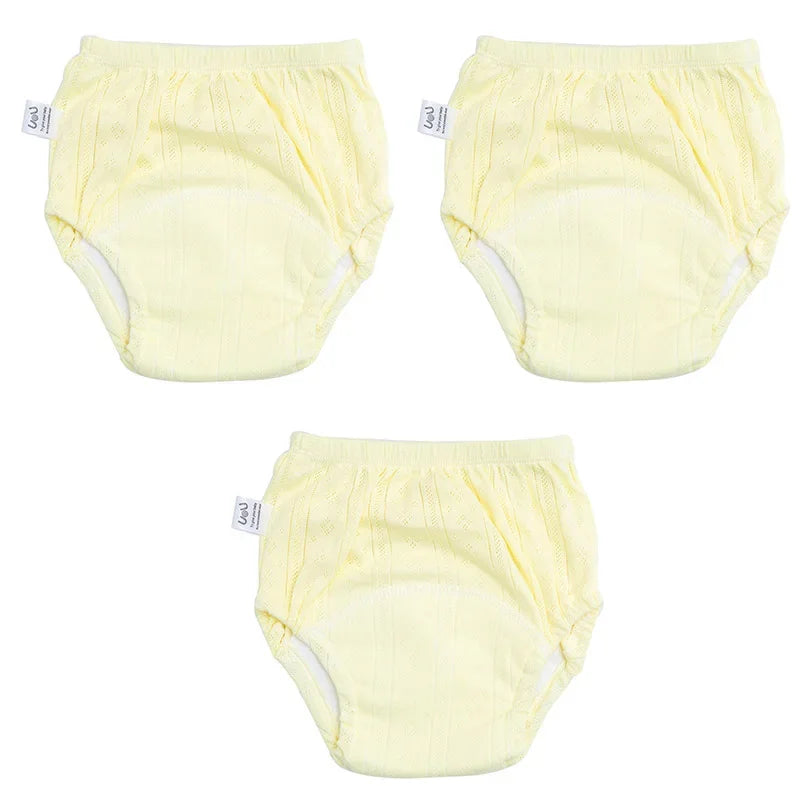 3PCS/LOT NEWBORN COTTON TRAINING PANTS SUMMER BABY SHORTS WASHABLE REUSABLE CLOTH DIAPERS INFANT NAPPIES