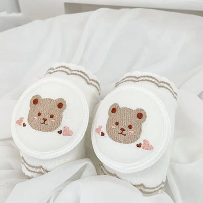 Cute Cotton Baby Knee Pads Sponge Cartoon Design Crawling Toddler Protective Gear Cloth Accessories Elbow Pads Infant
