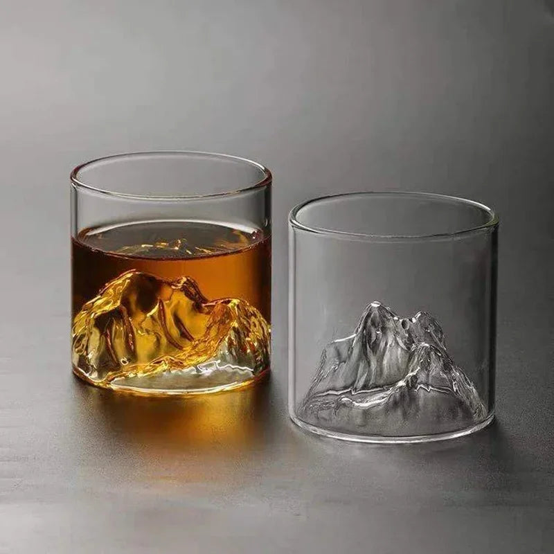 200/300ML Creative Glass Mountain Viewing Cup Mountain Teacup Japanese Cup Household High Beauty Water Mug