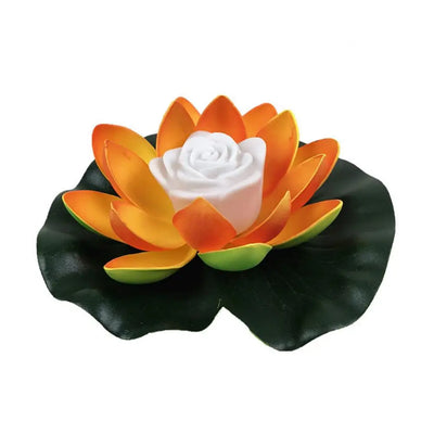 Solar Powered Night Light Energy Saving LED Lamp 18/28cm Artifical Floating Lotus Lotus Garden Pool Pond Fountain Decoration