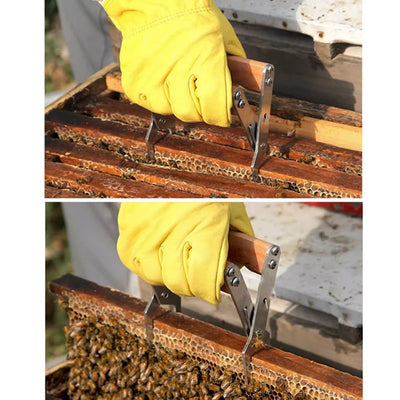 Bee Hive Frame Holder Stainless Steel Capture Frame Grip Beehive Clip Clamp Grasp Beekeeping Accessories Increase Honey Bee Tool