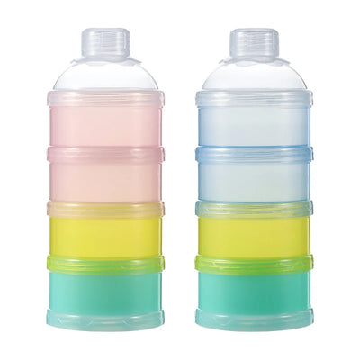Baby Feeding Portable 4 Layer Milk Powder Storage Box Fruit Snacks Candy Food Container