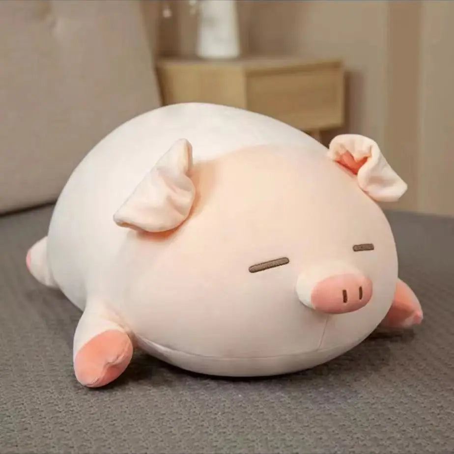 Pig Plush Toy Throw Pillows Kawaii Cartoon Animal Stuffed Soft Doll INS Birthday Gift for Girls Kids Children PP Cotton