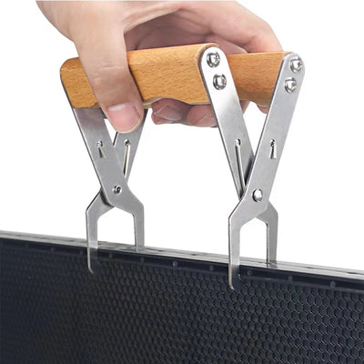 Bee Hive Frame Holder Stainless Steel Capture Frame Grip Beehive Clip Clamp Grasp Beekeeping Accessories Increase Honey Bee Tool