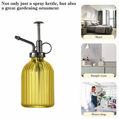 1pc Plant Flower Glass Garden Watering Pot Mister 300ml Water Cans Sprayer Bottle Spray Irrigation Supplies Hairdressing Tool