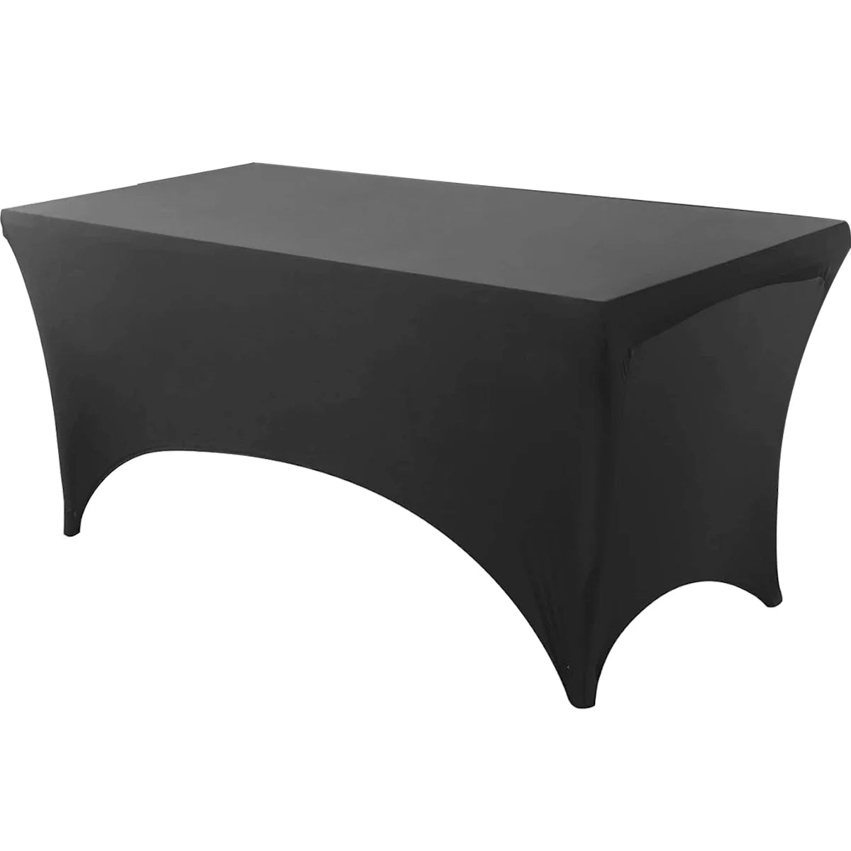 Spandex Rectangle Table Cloth Lycra, Washable and Wrinkle Resistant Table Cover Fitted for Event, Wedding Banquet Party
