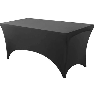 Spandex Rectangle Table Cloth Lycra, Washable and Wrinkle Resistant Table Cover Fitted for Event, Wedding Banquet Party