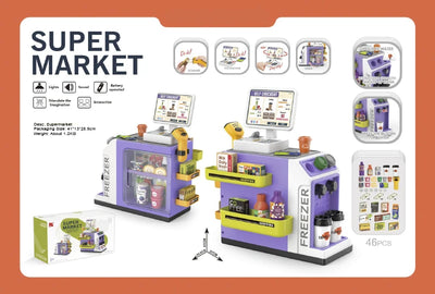 Children's Simulation Home Supermarket, Shopping Cash Register Toy, Puzzle Selling Store, 3 4 5 6 7 8 Years Old Girls Gift