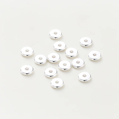 14K/18K Gold Plated 10-30Pcs 3/4/5/6/8mm Spacer Beads for DIY Necklace Bracelet Jewelry Making Supplies Accessories Wholesale