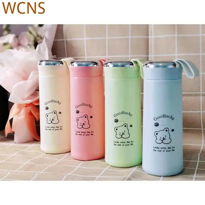 Thermo Bottles For Coffee Water Children's Lucky For Water Coffee Tea Creative 280ml Wholesale Drinkware Water Bottle Bear Cup