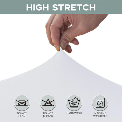 Spandex Rectangle Table Cloth Lycra, Washable and Wrinkle Resistant Table Cover Fitted for Event, Wedding Banquet Party