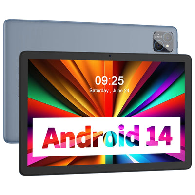 New! PRITOM TAB11 Android 14 Tablet 10 Inch, 8GB(4+4 Expand) RAM + 128GB ROM, Octa Core, 5G WiFi, with Keyboard, Mouse, Case