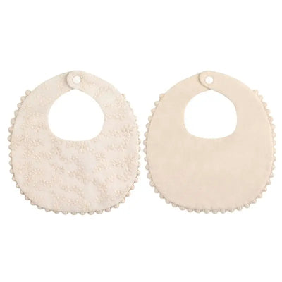 Baby Bandana Bibs Drooling And Teething with Delicate Embroidery Apparel Access