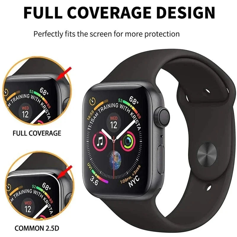 5PCS Screen Protector for Apple Watch 10 9 8 7 6 5 40MM 41MM 42MM 44MM 45MM 46MM Ceramic Film for IWatch Ultra 49MM Not Glass