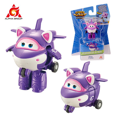 36 Types Super Wings 2" Scale Mini Transforming Anime Deformation Plane Robot Action Figures Transformation Toys For Kids Gifts