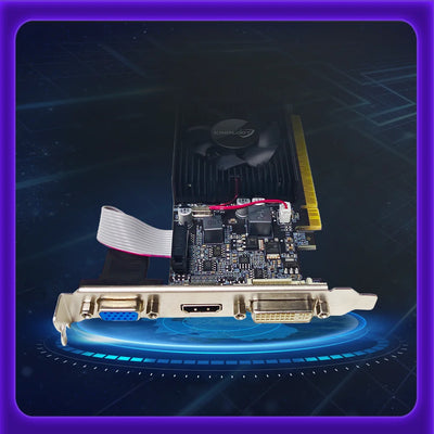 Kinology NVIDIA GT 610 2GB New Graphics Card DDR3 GPU Video Card 64Bit with HDMI VGA DVI for Computer Gaming GT610
