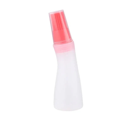 1 Pcs Portable Silicone Oil Bottle with Brush Grill Oil Brushes Liquid Oil Pastry Kitchen Baking BBQ Tool Kitchen Tools for BBQ