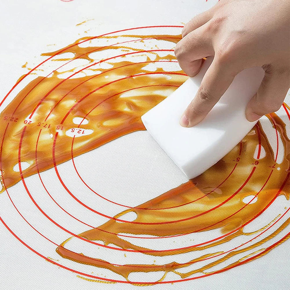 Silicone Baking Mat with Measurement Non Stick Non Slip Dough Rolling Fondant Pastry Mat Pie Crust Pizza Cookies Baking Tools