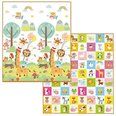 Foldable Cartoon Play Mat Kid Rug Puzzle Infant Carpet Waterproof Early Education Gym Baby XPE Crawling Pad Rug Developing Mat