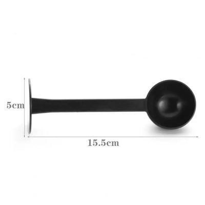 2-in-1 15.5cm Coffee Spoon Plastic Coffee Tamper Scoop Tablespoon Measuring Long Handle Tools Milk Power For Home Kitchen Bar