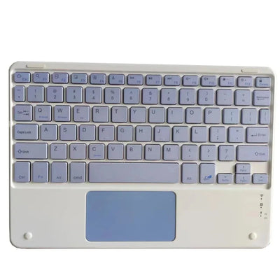 10-INCH SPANISH/ENGLISH BLUETOOTH KEYBOARD – WIRELESS RECHARGEABLE UNIVERSAL KEYBOARD FOR IPAD AIR/PRO, PHONE, TABLET, LAPTOP