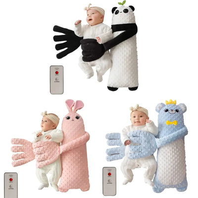 Baby Sleeping Patting Doll Pillow Sleep Companion Mood Soothing Palm Remote Control Electric Baby Pillow Newborn Nursing Pillows