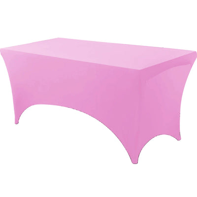 Spandex Rectangle Table Cloth Lycra, Washable and Wrinkle Resistant Table Cover Fitted for Event, Wedding Banquet Party
