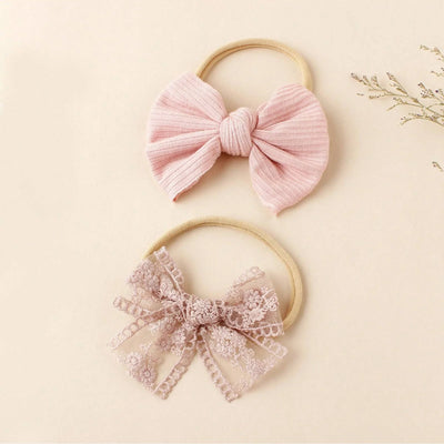 5PCS BABY FLOWER HEADBANDS SET – SWEET FLORAL DESIGN HIGH ELASTICITY INFANT GIRL HAIR ACCESSORIES