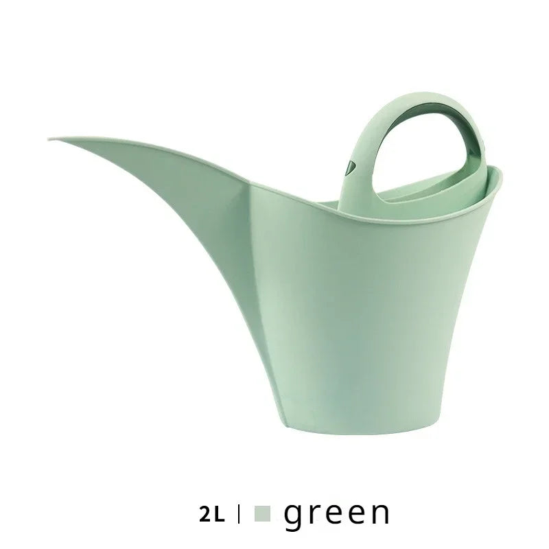 2L Plastic Long Mouth Watering Can Wear-resistant Large Capacity Flower Watering Pot With Handle Watering Tools Garden Supplies