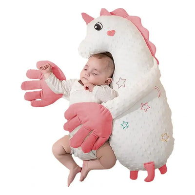 Baby Sleeping Patting Doll Pillow Soothing Electric Palm Baby Pillows Newborn Protector Sleep Nursing Pillow Animals Calming Toy