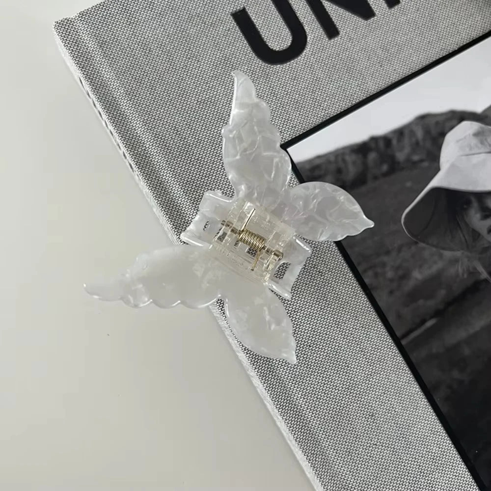 Butterfly Hair Claw New Vintage Acetate Fiber Sweet Colorful Hair Accessories Women Hair Clamps Hair Clip Crab Headband Clips