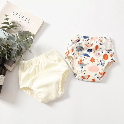 100% Cotton Baby Training Pants 4 Layers Washable Diaper Learning Pants Infant Cotton Shorts Underwear
