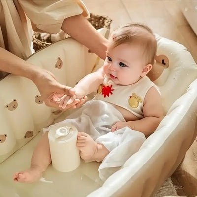 2025 New Inflatable Bathtub for Infants and Young Children, High Beauty Baby PVC Bathtub, Foldable Bathtub, Gaming Pool