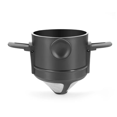 Coffee Filter Stainless Steel Easy Clean Portable Foldable Reusable Coffee Funnel Paperless Pour Over Holder Coffee Dripper