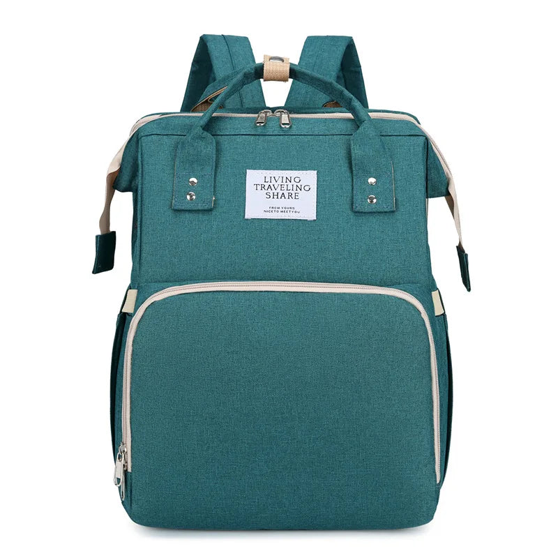 Large Capacity Foldable Crib Bag Portable Mummy Backpack Upgraded Version of Mummy Bag Multifunctional Outdoor Folding Mummy Bag